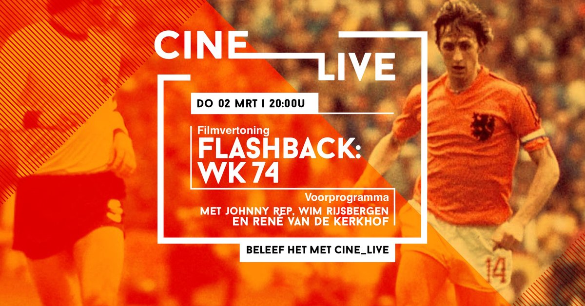 Flashback! We blijven nog in de voetbalsfeer, want in maart blikken we samen met Johnny Rep, Wim Rijsbergen en René van de Kerkhof terug op het iconische WK 1974 📽 Eddy van der Ley neemt je mee in gesprek met hen. 👉 bit.ly/3gOzBXD