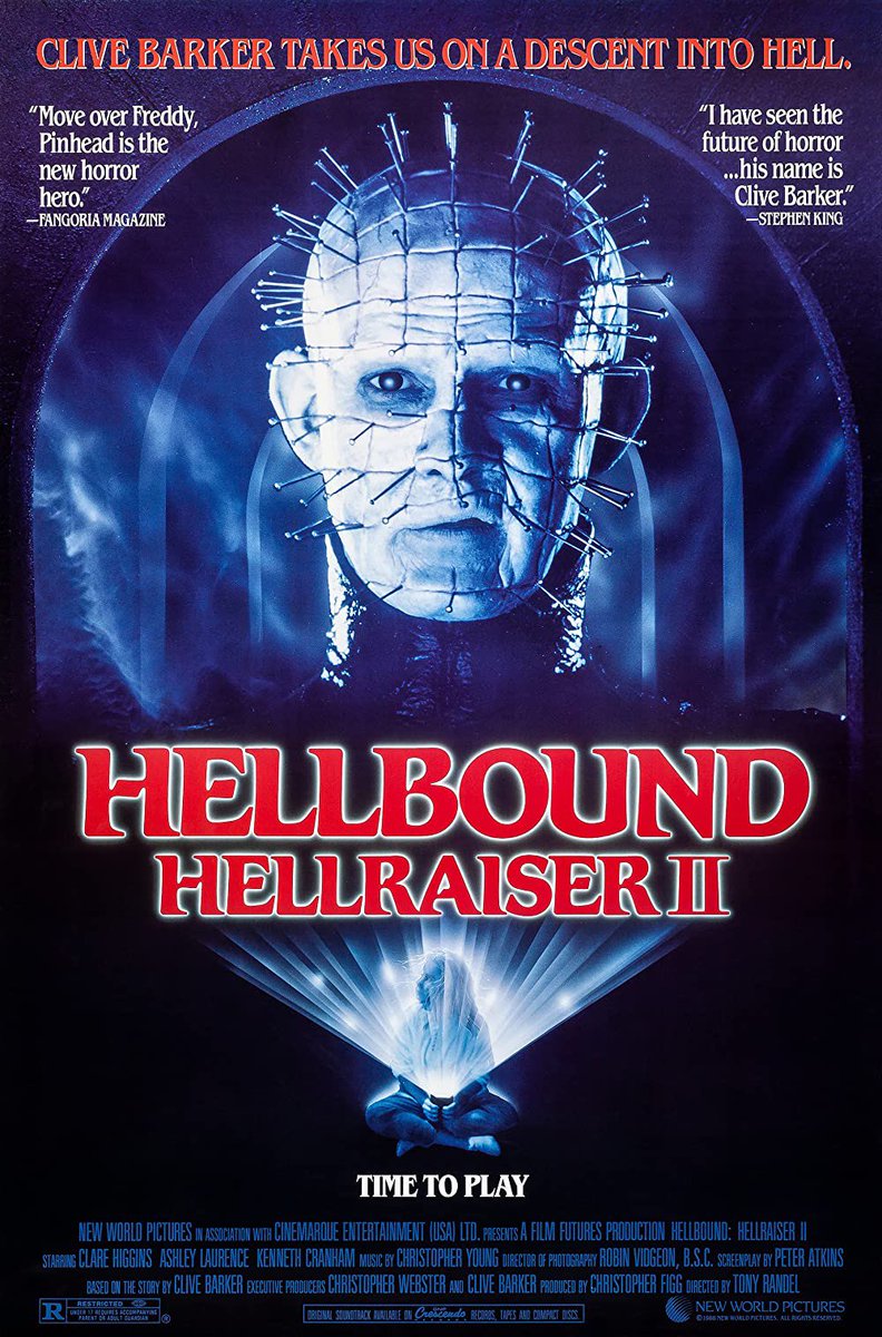 The_Bandit1980's tweet photo. Movies that were released on this day (Dec. 23) in horror history!
#HellboundHellraiser2 (1988)
#TheBoneSnatcher (2003)
@kinky_horror @LolaMurder @ConnieJoJo2 @streamrest @Embalmist @AgeofSmut @Localpwincess1 @Stephanieforts3 @grannytrap @madaboutHolly @halogirl22 @HerschelMims https://t.co/3xduJvhkgp
