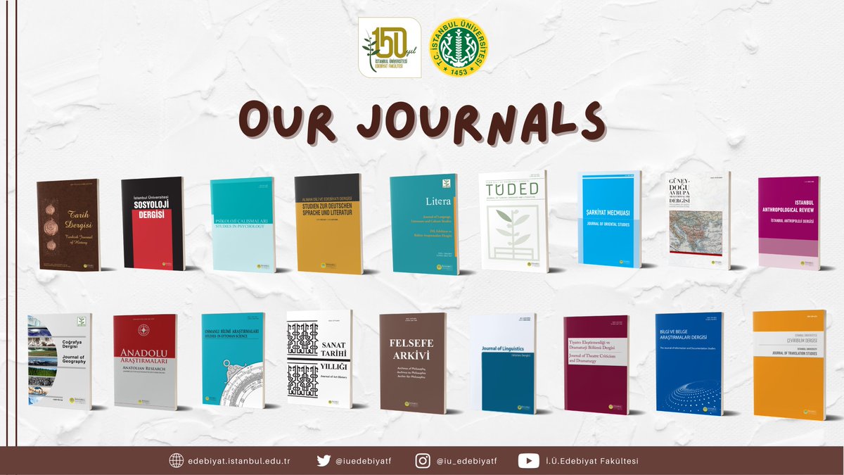 Fakültemizin tecrübeli ve uzman öğretim üyeleri tarafından yayımlanan dergiler, bilim dünyasına birçok değişik alanda katkı sağlamaya devam ediyor. 

Birden fazla dilde yayımlanan 18 derginin çıkarılmasında emeği geçen tüm hocalarımıza teşekkür ederiz

👉 bit.ly/3vdBeBB