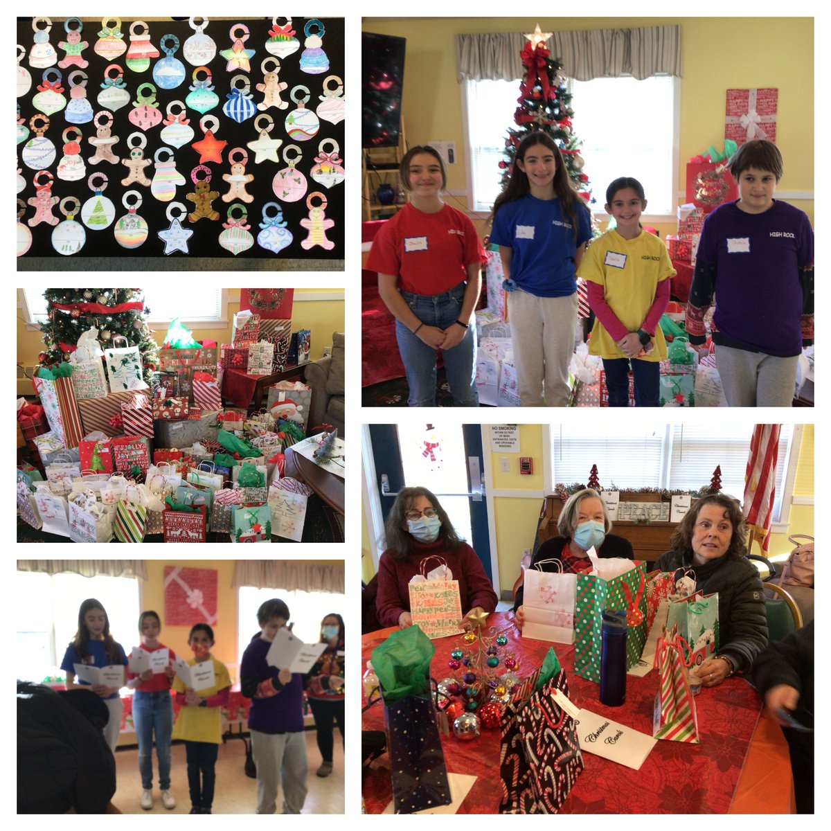 High Rock students had a great time spreading holiday cheer by delivering and distributing gifts to the residents at the Linden/Chambers Street Apartments. #CommunityConnections