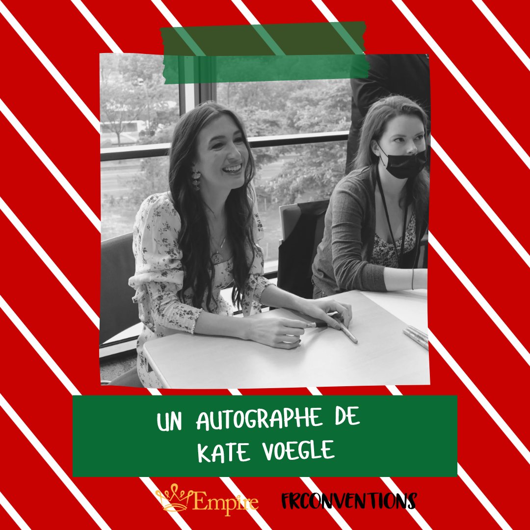 [CONCOURS NOËL🎄]
Remporte un autographe de Kate Voegele ! Pour ce faire :
- RT ce tweet
- Follow <a href="/FrConventions/">Conventions France</a> + <a href="/EmpireConv/">Empire Conventions</a>     
- Abonne-toi à notre chaîne YouTube : youtube.com/@FrConventions 

TAS : le 02/01