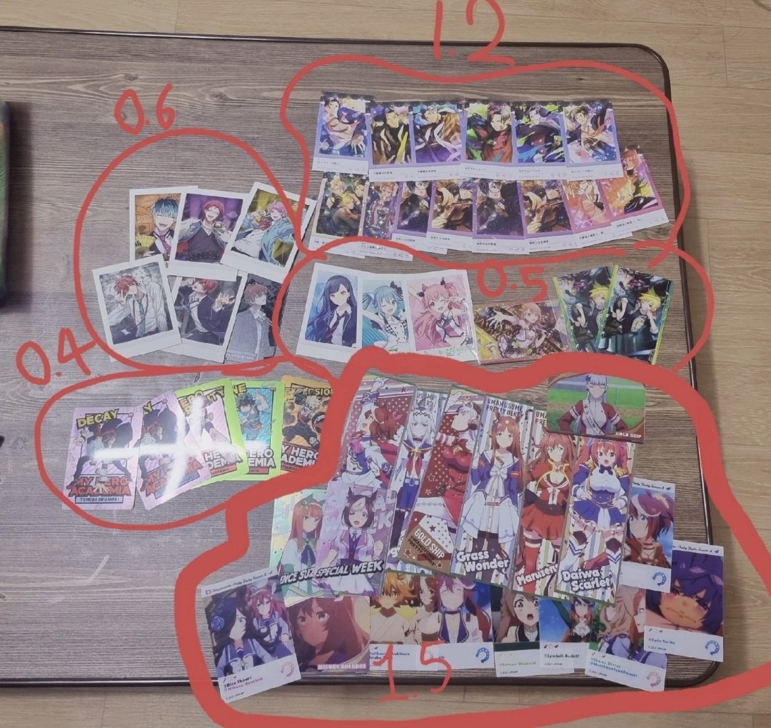 Ya__ku_00's tweet photo. #판매 #양도
너무 갖고픈게 생겨서..
히프노시스마이크( 사사라는 레어 파샤입니다!)
Obey me!(오베이미)
프로세카 ( 프로젝트 세카이 )
나의 히어로 아카데미아 (히로아카)
우마무스메 등등
지류 굿즈류 판매 합니다! 
이번주 까지 모든 굿즈 반택포 가격으로 보냅니다!
DM으로 문의 부탁드려요! https://t.co/Aku1aRK3PM