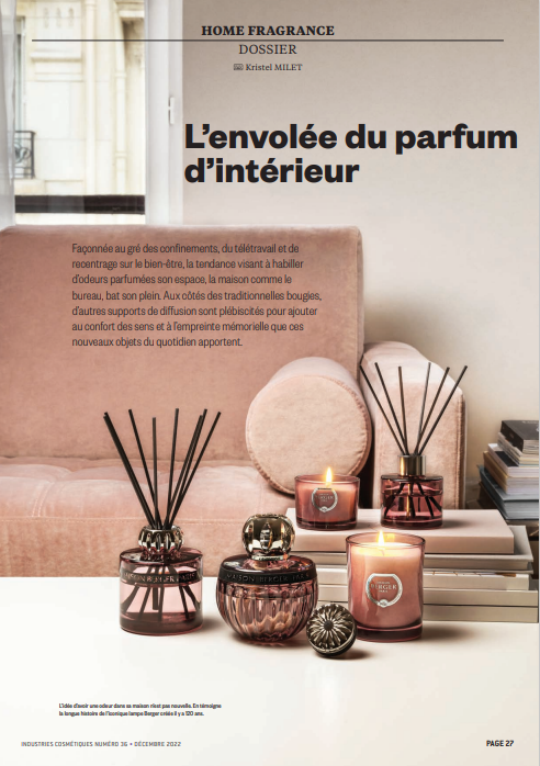 Le parfum d'intérieur est au centre du nouveau numéro d'Industries Cosmétiques avec 
<a href="/Scentys/">SCENTYS</a>.

Article à découvrir sur notre page LinkedIn 👇
linkedin.com/feed/update/ur…

#homefragrance #parfuminterieur #parfum #technologie #diffuseur #Scentys
