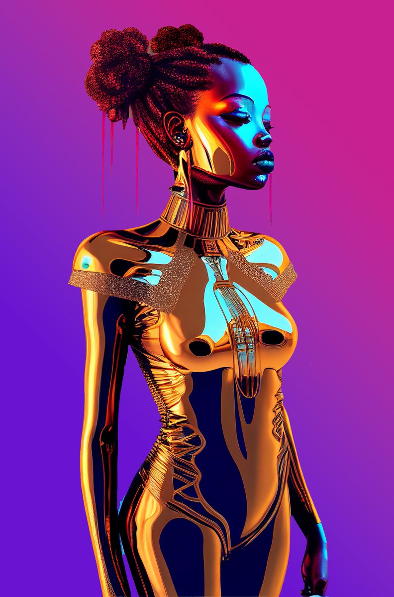 My human avatar, GREE-O, who I collaborate with to build a more optimistic future fuelled by creativity, took these portraits of me. His talents clearly don't end with music and storytelling. I hope we can keep evil at bay and far away from our city. Yours, OXUM 🫶