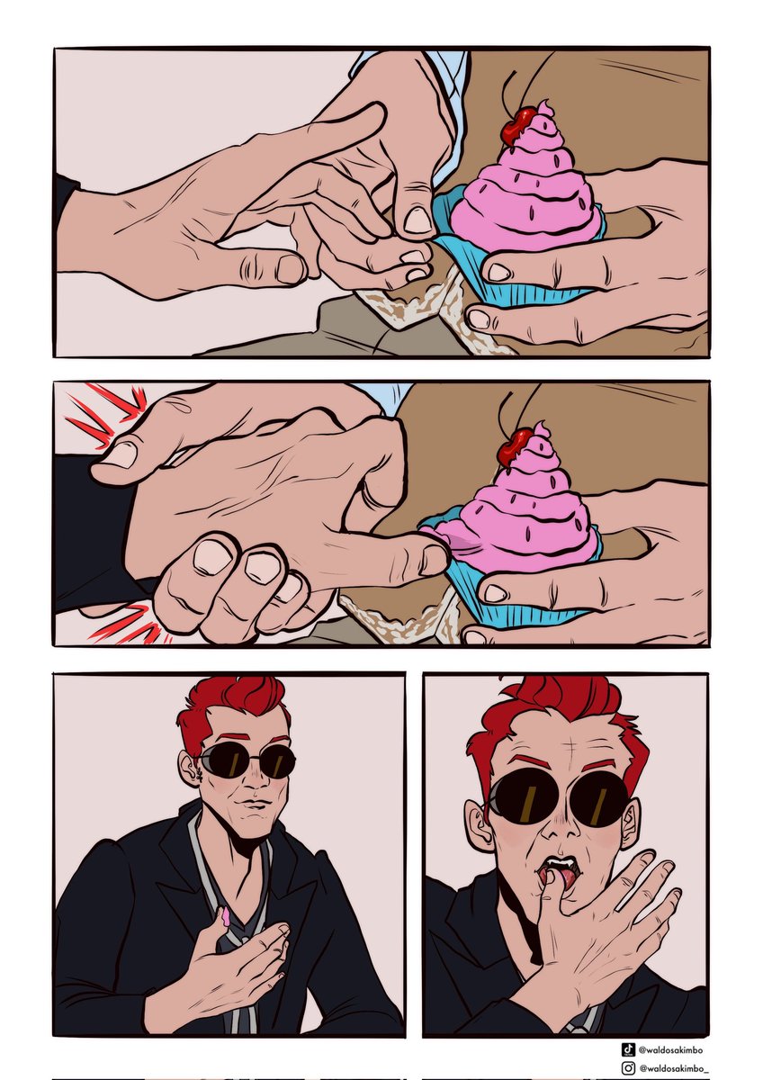 waldos_smut's tweet image. A little comic about the intimacy of hands as a gift for @chamyl88 with Aziraphale and Crowley! 

1 of 2