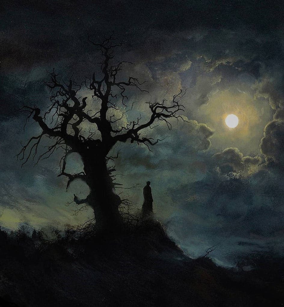 HistofArt's tweet photo. — the moon in paintings https://t.co/kjW68adpuf