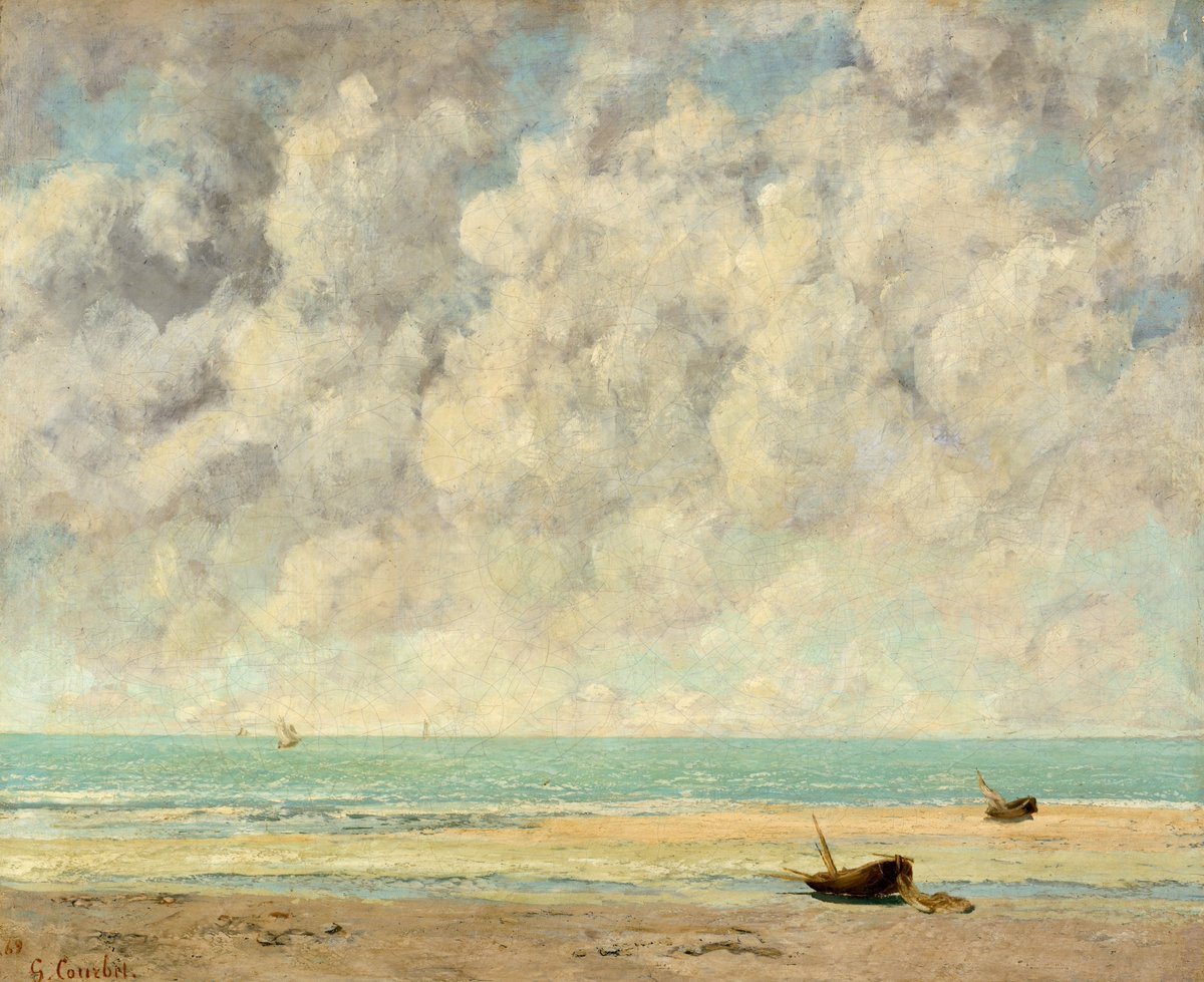 impression_ists's tweet photo. Gustave Courbet - The Calm Sea https://t.co/JOYaA87MSX
