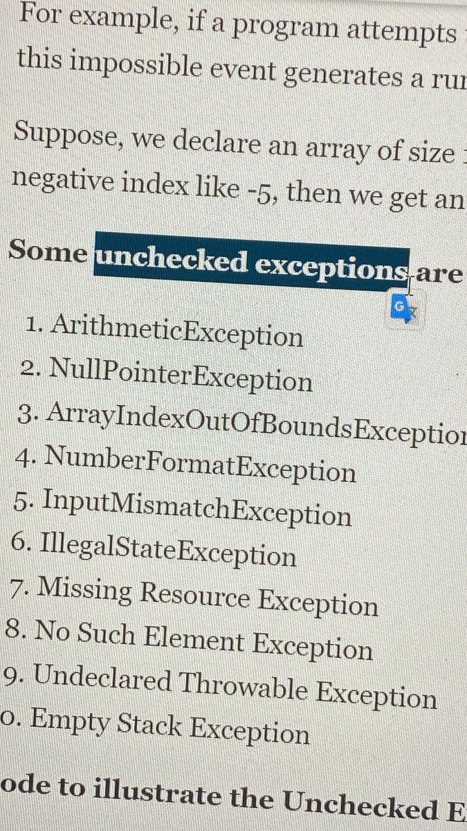 Mohmmed_Ghanmi's tweet image. الأشياء اللي تألمك مستحيل تنساها

#Java #UncheckedExceptions