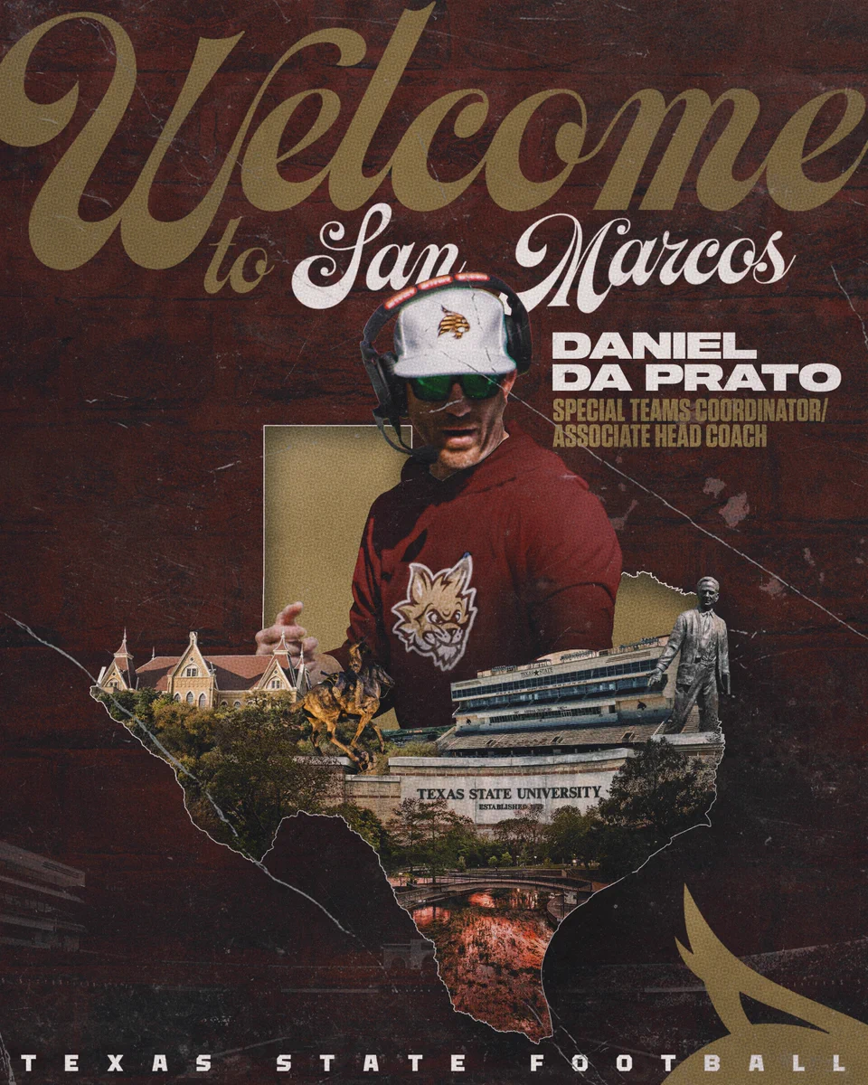 Daniel Da Prato named Texas State football special teams coordinator and associate head coach