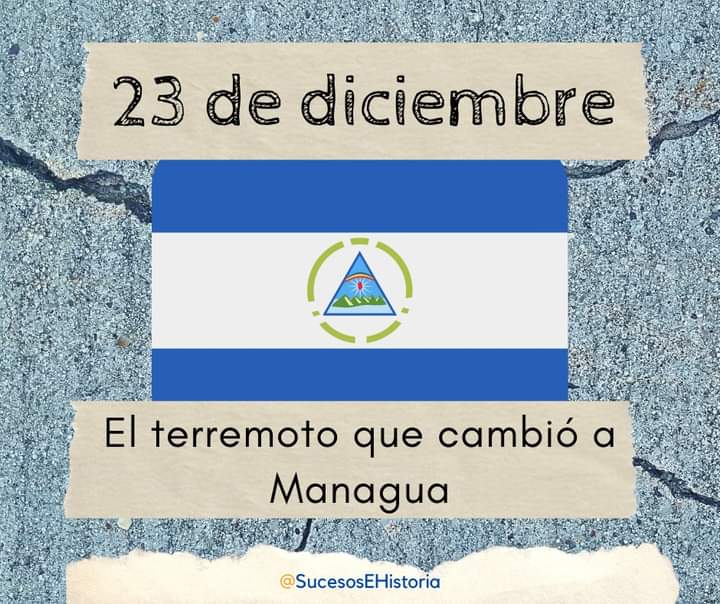 ESucesos's tweet photo. Un día como hoy, el terremoto que cambió a Managua 

#23deDiciembre #Terremotos #Managua #SabiasQue #Historia #Efemerides #Sucesos https://t.co/LEzceIVozA