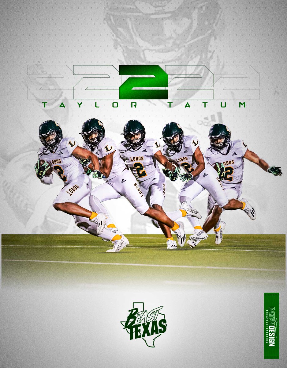 mattcates's tweet photo. Some unpublished edits from earlier; inspired by @MAlfaroPhoto shots...
Featured athlete: @taylortatum06 + @Lobo_Football
#catesdesign // pro edits for every market
#sportscreative #creativejuices #createENVY #txfb #smsports #design #uil #easttexas #bEASTtexas #txhsfb https://t.co/vKG7tgBRld