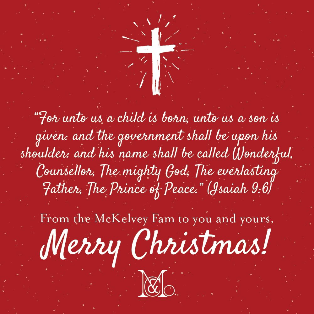 We wish you a very Merry Christmas! #merrychristmas #mckelveyandco #marketing #marketingfirm #marketingcompany #pr #seo #website #graphicdesign #socialmedia #contentplanning #photography #marketingstrategy #googleadwords #onlinegrowth #branding mckelveyandco.com