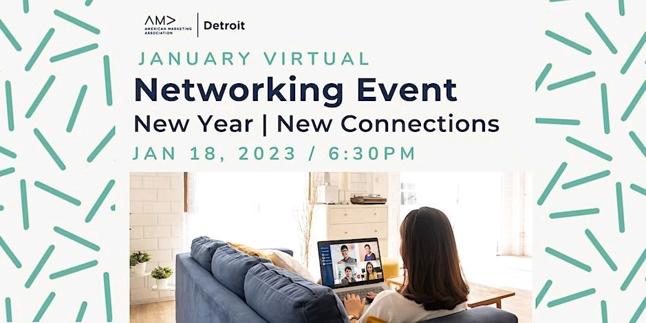 Join us in the new year, and make some new connections! Our Virtual Networking Event on January 18th at 6:30 PM EST is free for members and non-members. 

Register today! 
lnkd.in/gEhJbcZu

#marketing #networking #VirtualNetworking