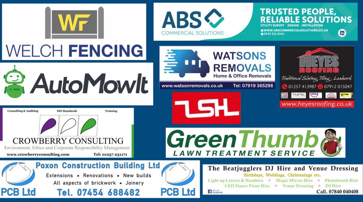 ABFC2022's tweet photo. Just one more for today…..

A HUGE thank you to our sponsors who’s support is invaluable to what we are trying to achieve in our first season in the @westlancsleague 

You’ve helped us beyond expectations in 2022 and look forward to seeing you all in 2023!! https://t.co/xNbLvioTTz