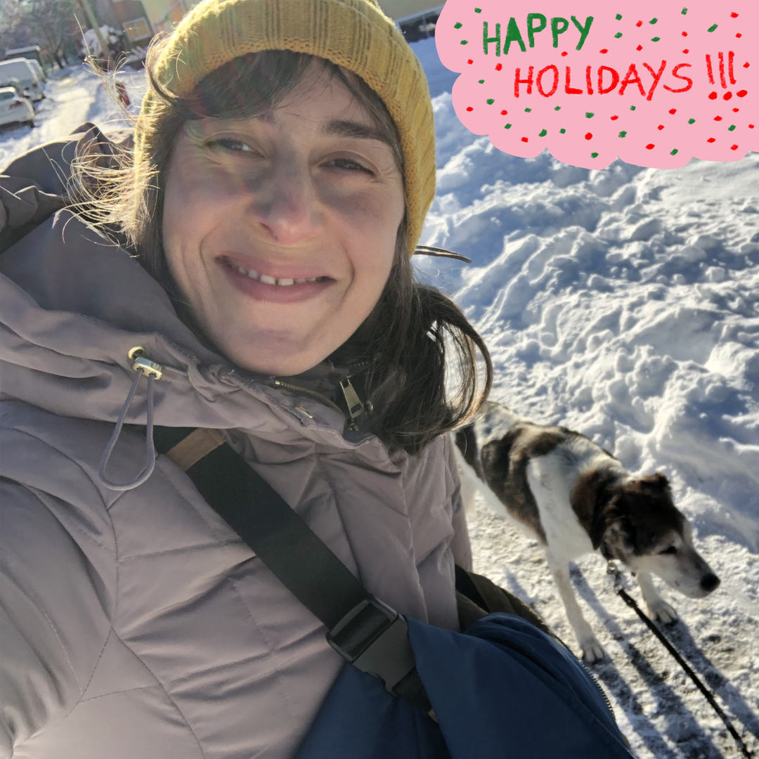 LisaCinar's tweet photo. Happy Holidays Friends! I am off to hibernate from the interwebs but I'll catch you all in 2023! 

Wishing you all cozy times and a HAPPY NEW YEAR! 
ps: Dang is it every cold out right now! 
✨✨❄️🙆🏻‍♀️🐶 https://t.co/F604sIKOr2