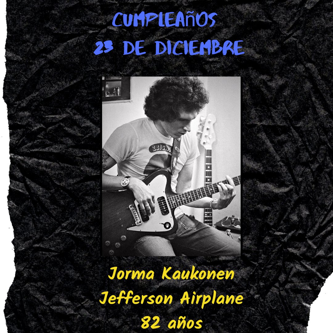 AntologiasRock's tweet photo. Cumpleaños 23 de diciembre! #JormaKaukonen #JeffersonAirplane #LutherGrosvenor #ArielBender #SpookyTooth #MottTheHoople #GrahamBonnet #Rainbow #MichaelSchenkerGroup #Alcatrazz #DaveMurray #IronMaiden https://t.co/wA8XnVCHnV