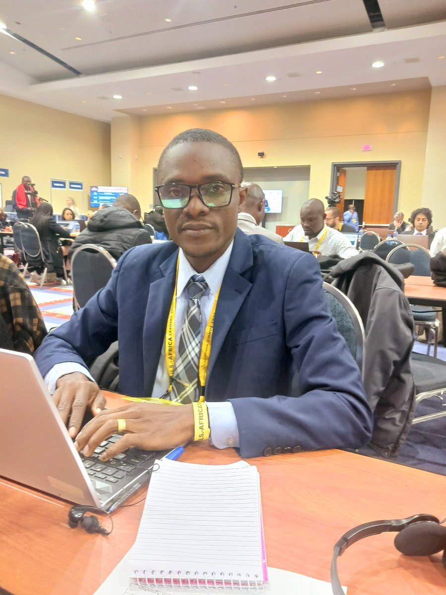 The U.S.-Africa Leaders Summit in Washington D.C. was a great experience for me. Here, I am filing a report at the International Media Center at the Walter Washington Convention Center. #USALS