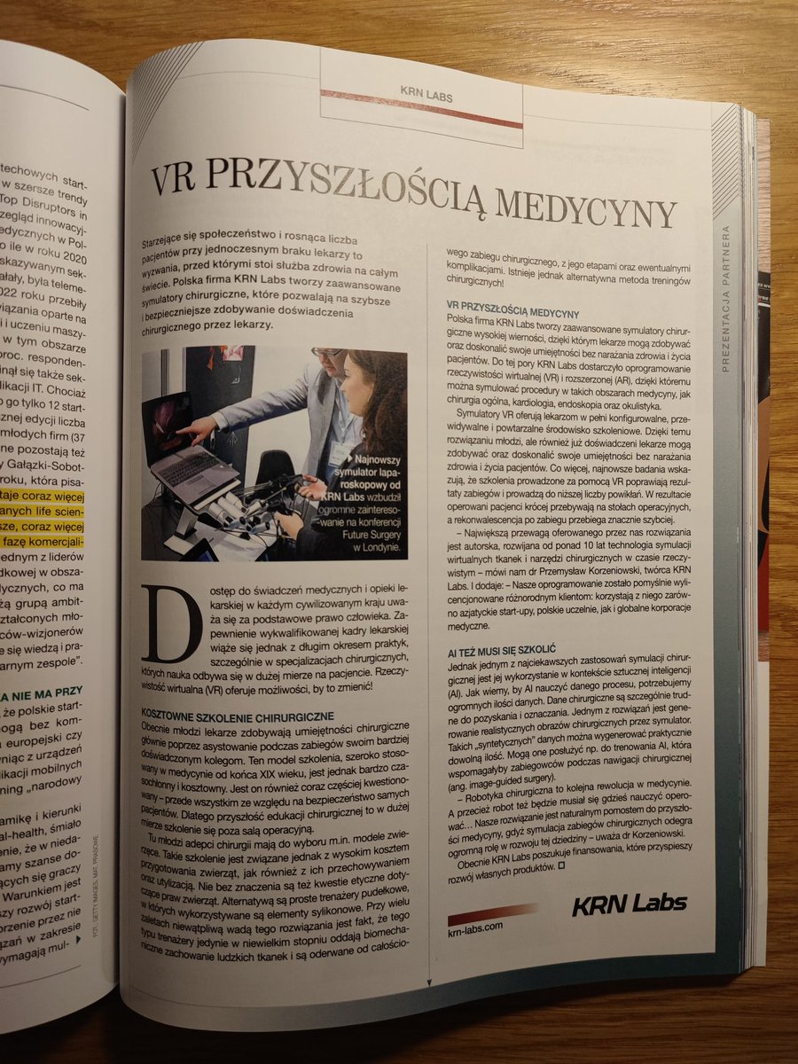 KrnLabs's tweet photo. KRN is featured in December edition of @Forbes, which has a special add-on on #medtech companies - something to browse between xmas cooking. You can still grab it in your local kiosk. @ForbesPolska https://t.co/YMBV8ihH3k