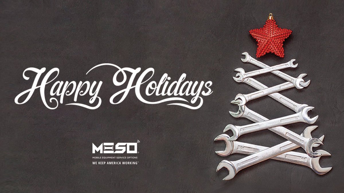 meso_inc's tweet photo. Wishing you and yours a happy holiday season! We hope you enjoy exchanging gifts, eating delicious food and spending time with loved ones. 🎄
 
#TeamMESO #MESOInc #HappyHoliday #ARAShow2023 #WeKeepAmericaWorking https://t.co/vS5fTOOAGU