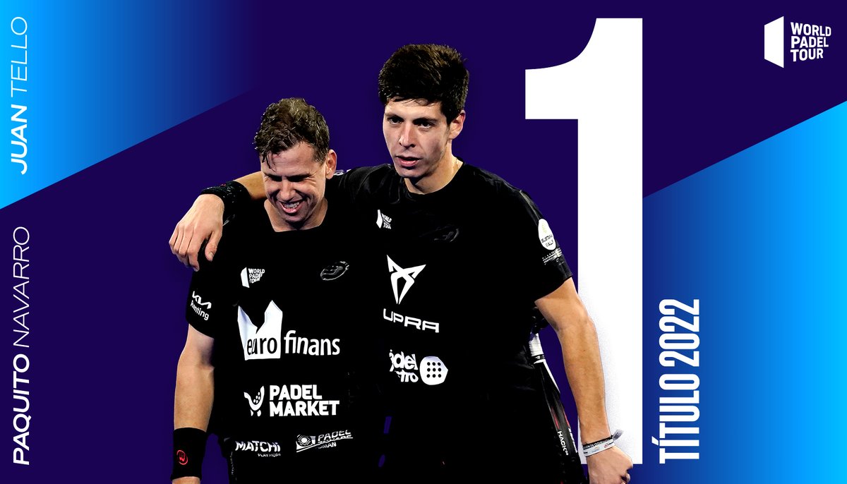 2⃣0⃣2⃣2⃣ | 🏆 👏 @paquito_navarro & @JuuanTello 👏 #WorldPadelTour💙