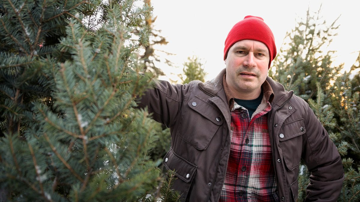 TheOnion's tweet photo. Christmas Tree Lot Guy So Ready For Annual 46-Week Vacation https://t.co/5927qNSfqX https://t.co/oAETXbVss3