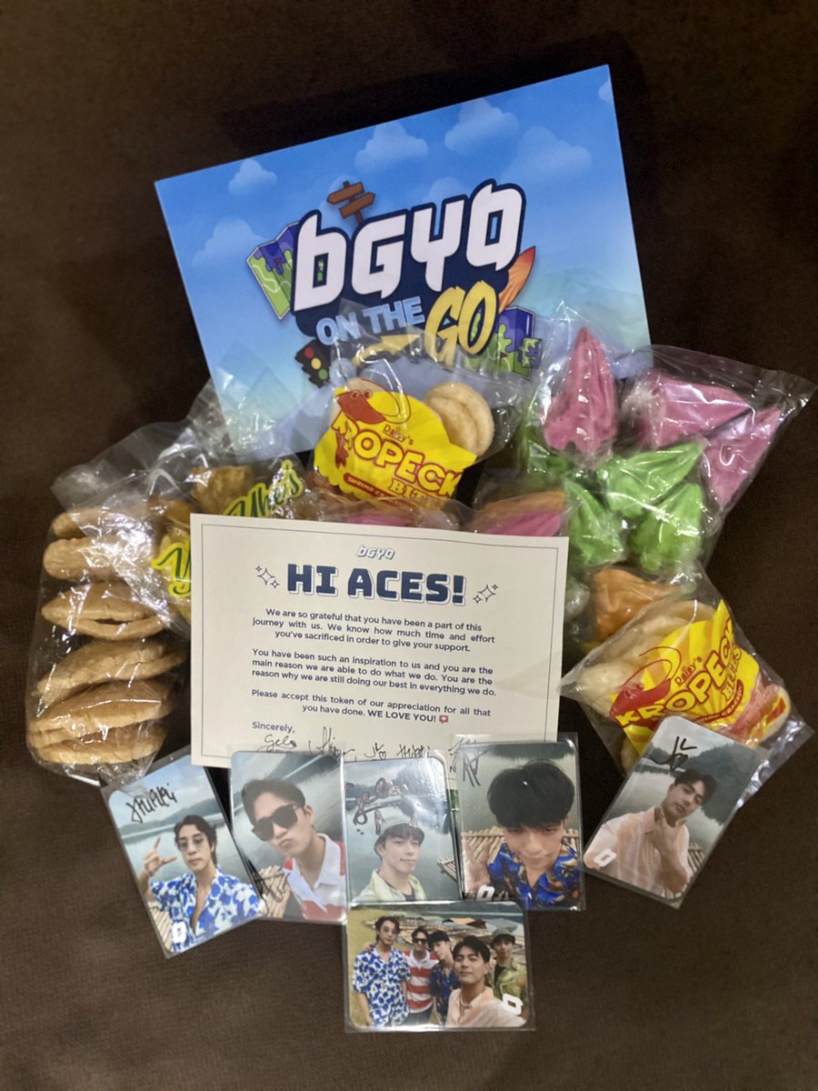 Ang pinakamasarap na Kropeck, Shing Aling at Meringue in the world. Best gift ever from our best boys.  It’s simple, yes but the memories we have receiving these precious gift is priceless. Thank you <a href="/BGYO_members/">BGYO_MEMBERS</a> !!! You deserve all the love😍

#BGYO <a href="/bgyo_ph/">BGYO_PH</a>