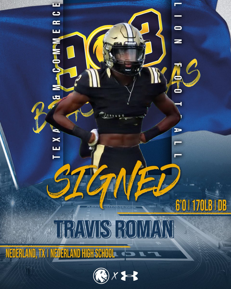 🦁SIGNED🦁

Welcome to the 'Merce, Travis Roman! #MERCEMOB23 

<a href="/Nederland_FB/">Nederland Bulldogs Football</a> |  <a href="/TravisR409/">Travis Roman</a>
