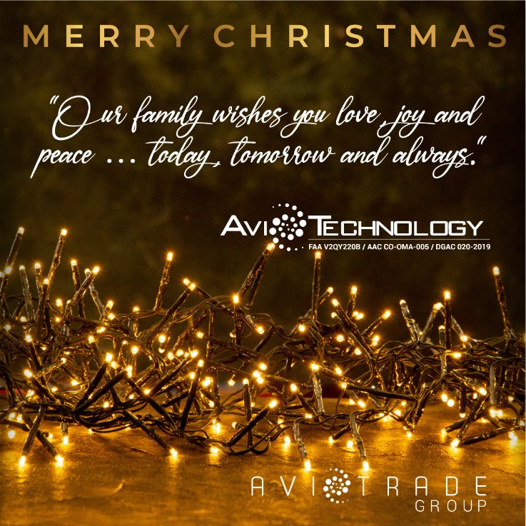 aviotradegroup's tweet photo. 🛬 On these very special dates, we hope that your home is filled with the blessing and love of the baby Jesus.
.
.
.
.
#aviotrade #aviotradegroup #aviotechnology #maintenance #repair #aviation #distributor #distribution #quality #trust #christmas #merryxmas #navidad #nochebuena https://t.co/8DPo4NsWnx