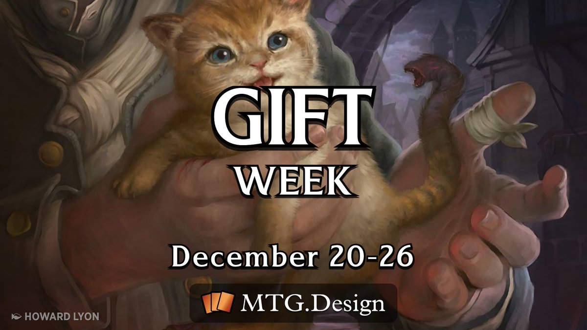 mtgdotdesign's tweet photo. There’s still time to make a gift!

This week is Gift Week! Generosity, giving, and opening presents! Share your Gift designs, and the best ones will be highlighted in the community showcase.
https://t.co/WCkYbYG7CY

See all the designs for Gift Week:
https://t.co/66YUFhY8c6 https://t.co/VO51QBR3Iy