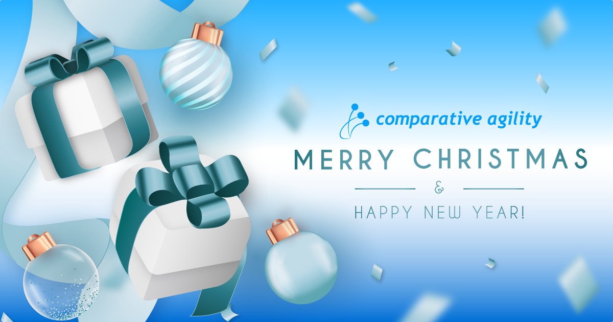 CompAgility's tweet photo. Happy Holidays from Comparative Agility! We hope your home is cozy and filled with all the people you love.
#comparativeagility #xmasseason https://t.co/k1rCVfs4TW