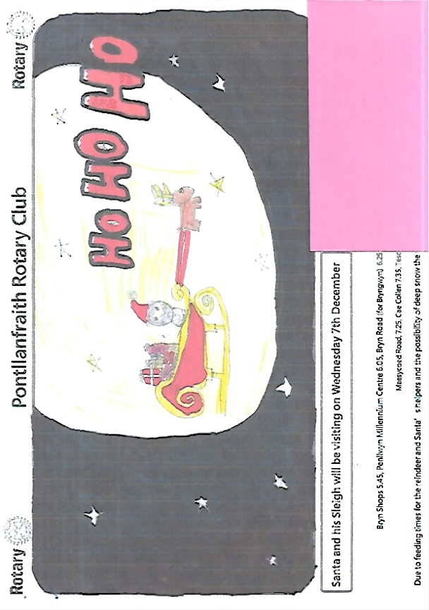 PontRotary's tweet photo. Some entries from the recent PontllanfraithRotary "Santa and his Sleigh" drawing competition held in local primary schools. https://t.co/Q0TjW3CXfo