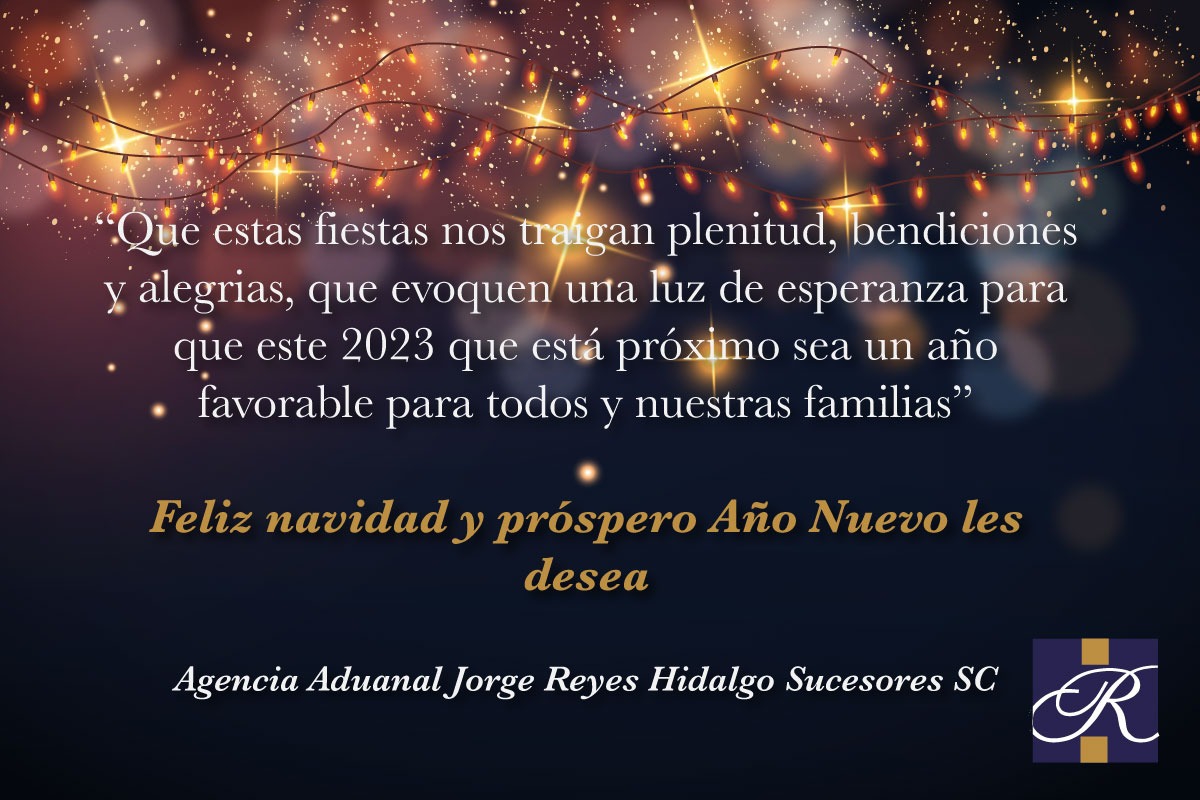Gracias por tu confianza, tu amor y tu gran apoyo, esperamos que en estas fiestas navideñas lo compartas con el corazón lleno de gratitud. Tal como nosotros.
#SomosTuAgenciaAduanal