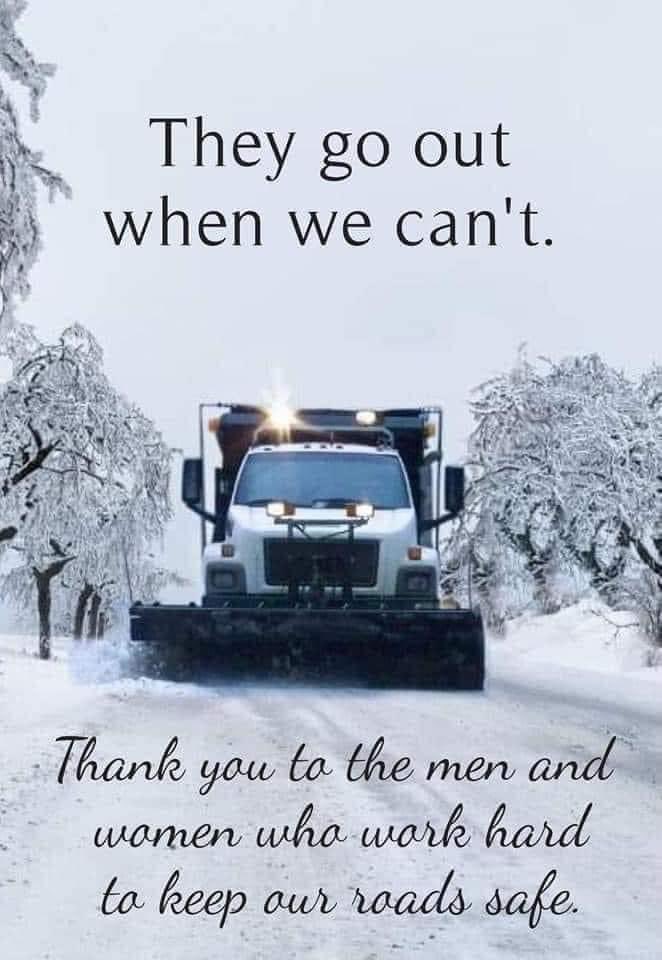 ISPPeru's tweet photo. Thank the men and women who are clearing our roads by giving them room to work. Don’t crowd the plow. @INDOT @TrafficWise https://t.co/MZWR44XzNX