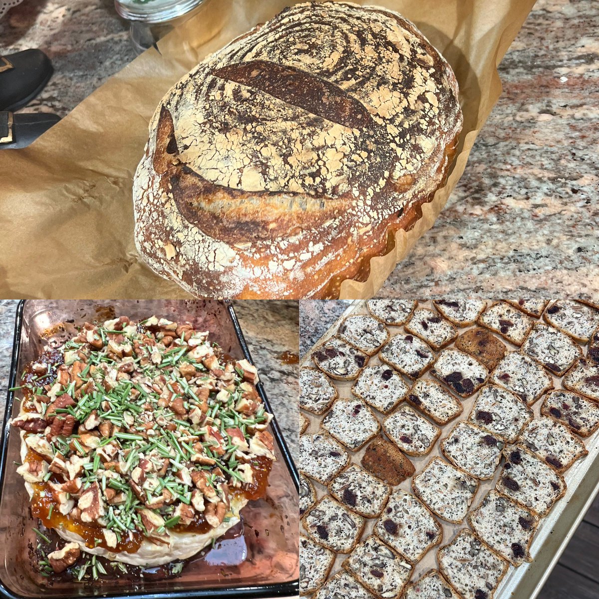 limbsalvagedr's tweet photo. It's not even 7:30am and the baking extravaganza has commenced! @SammySiada your loaves will be piping hot! #docswhocook #docswhobake @DejahJudelson @ReidRavin https://t.co/mXm7c89Srj