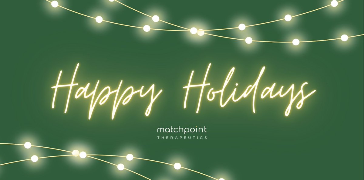 Wishing everyone a wonderful holiday season from the team at Matchpoint!
