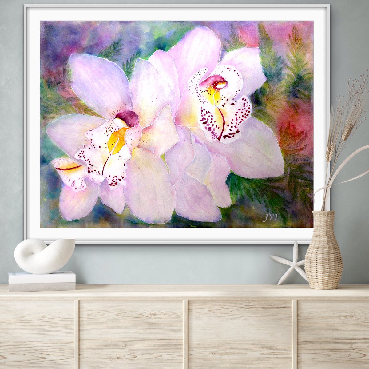 Jyistar's tweet photo. Cattleya Orchids by JYIArtworks. Watercolor &amp; Digital Art. Prints https://t.co/zV38NmzL8U https://t.co/P5Yivkvk0p