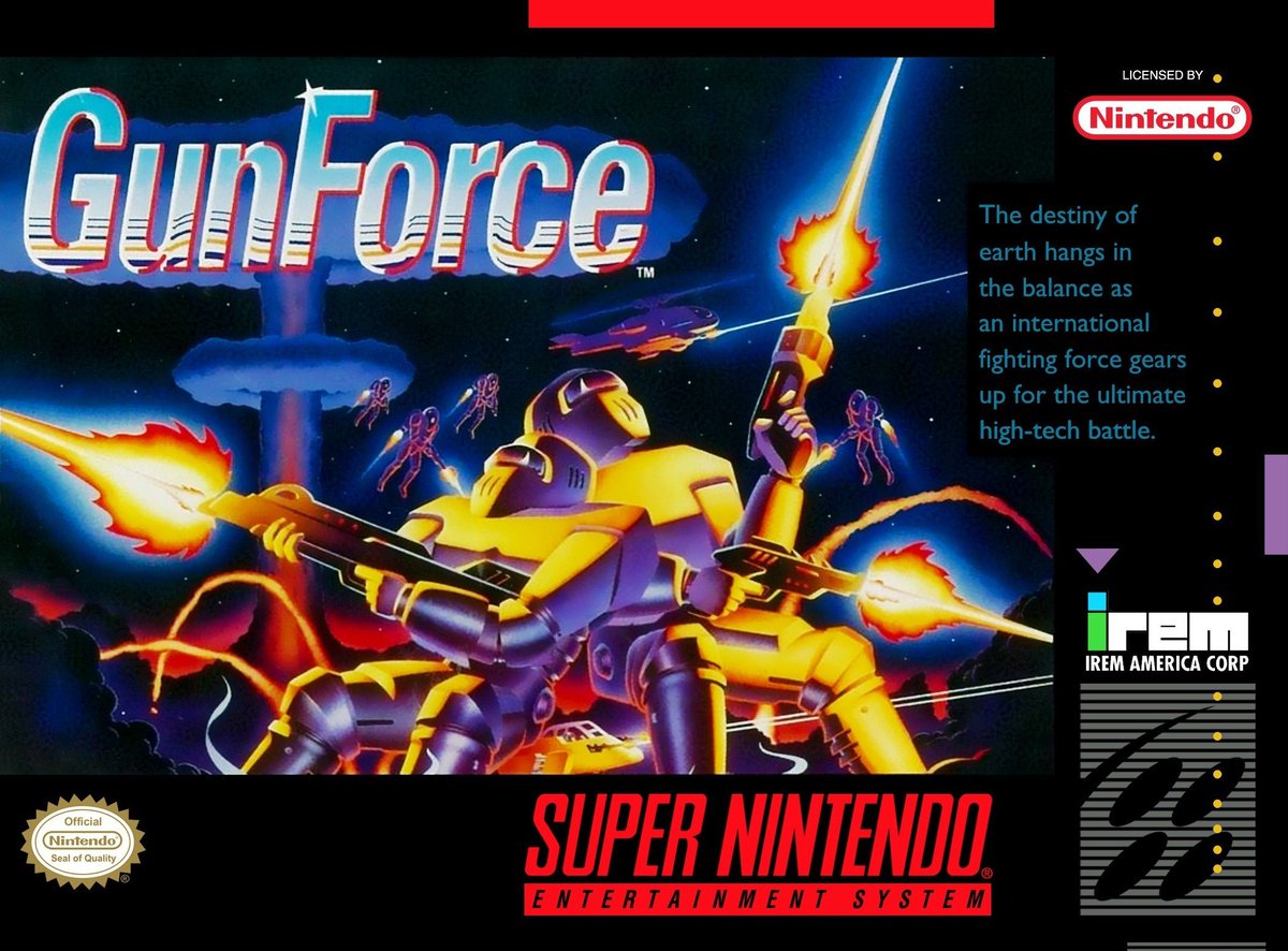 Dr_Westlake's tweet photo. GUNFORCE
SNES - 1992 - Irem
Un soldado debe abrirse camino a través de hordas de enemigos y proteger a la Tierra de los invasores #SNES #Irem #Arcade #SnesFriday #GunForce #retrogaming #gaming #retrogames #retrogamer #gamers #pixelart #retro #gamedev #indiegames #videogames https://t.co/sX7t7RwAZ1