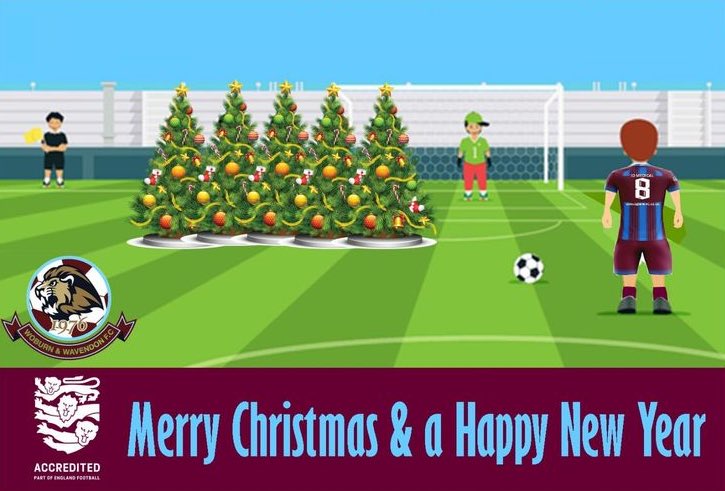 Merry Christmas and a happy new year to all our players,coaches and to all involved in grassroots football