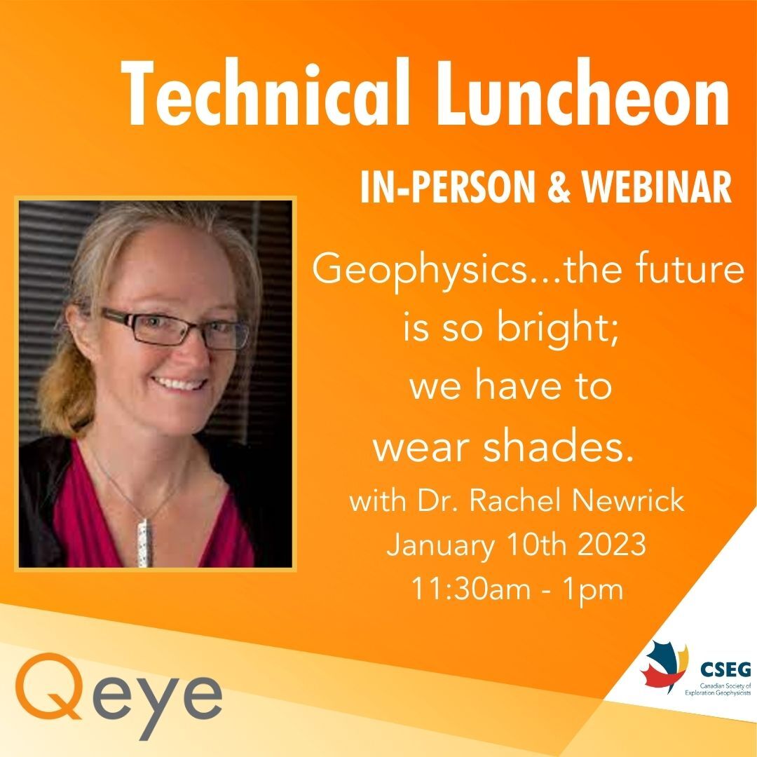 csegonline's tweet photo. Grab your ticket for January's CSEG #luncheon where you decide how you'd like to participate!

We're thrilled to bring you these two options for Dr. Rachel Newrick's talk about the future of #geophysics. 

(Spoiler alert: the future is bright!)

https://t.co/fabO68HI2s https://t.co/lUr5BEdmz8