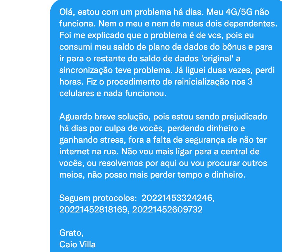 CriptoVilla's tweet photo. 1/5

Pessoal, segue abaixo todo meu tormento com a @ClaroBrasil na qual estou sendo lesado, pagando um serviço caro e não solucionam um problema criado por eles. https://t.co/gekBiHQyPV