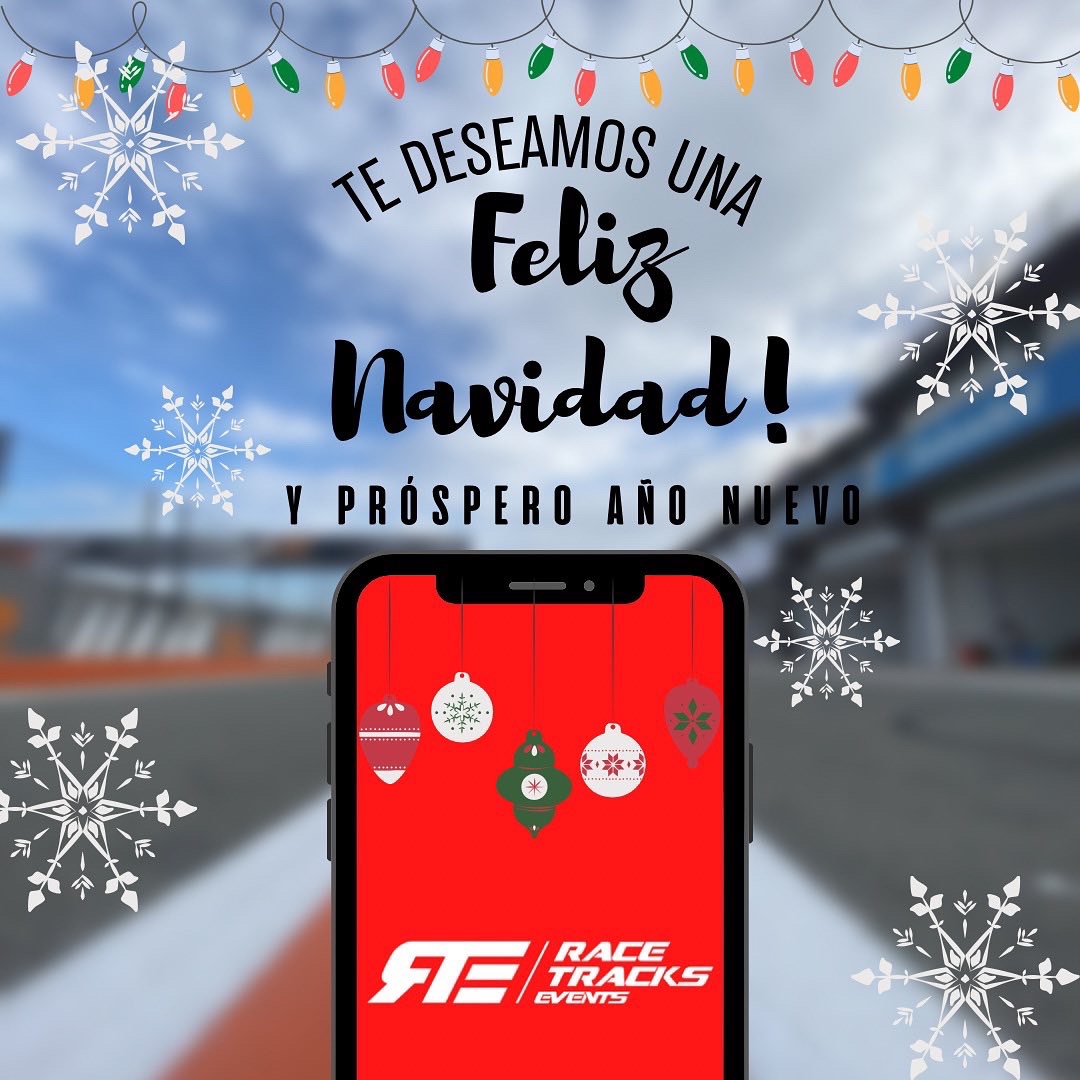 RaceTrackEvents's tweet image. Queremos desearos a todos una Feliz Navidad y un próspero año nuevo 2023 el cual va a ser muy importante para nosotros en #racetracksevents y repleto de sorpresas para vosotros. Disfrutad!

#rte #events #app #trackdays #navidad #añonuevo23