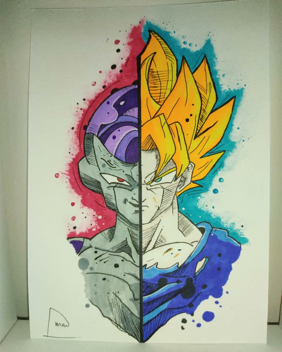 NanamiDrawing's tweet photo. One of the best character from my childhood 🥰
#dragonball #dragonballz #songoku #freezer #anime #manga #animedrawing #drawing #drawingtutorial #drawcharacters #character #tutorial #marker #markerart #art #artist #painting #fry #🇩🇿 https://t.co/3nXNEo5JeH