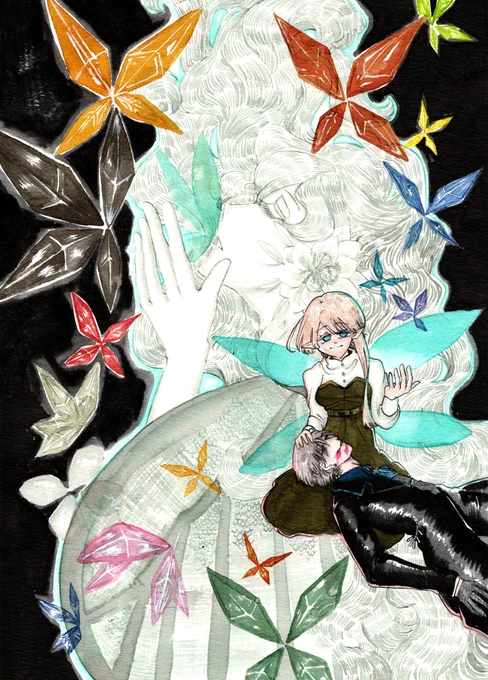 【PFSOZ】すばる、にじいろ【欺瞞の悪魔】 #pixivファンタジアSOZ #PFSOZ #【貴方に染まる】 #【飛空農園ハイヌヴェレ】 #アラディア院 #欺瞞の悪魔  