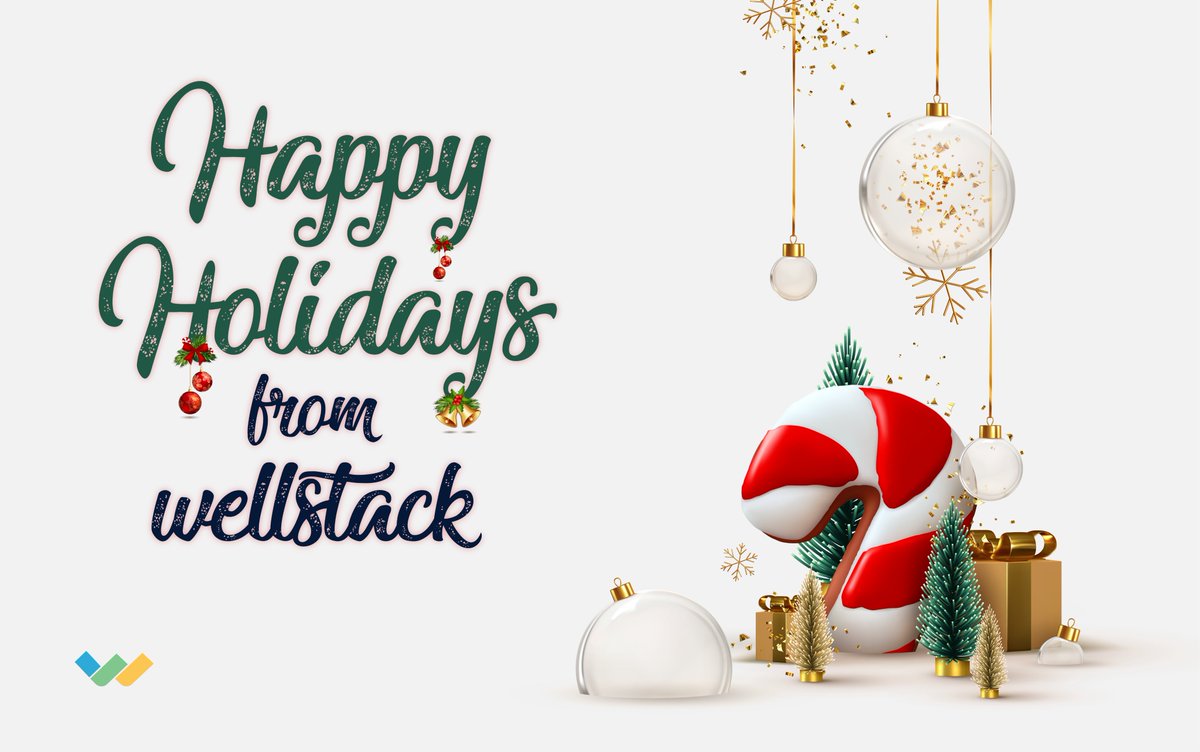 WellStack_ai's tweet image. Happy Holidays from WellStack! We wish you all health, happiness and peace this holiday season. We are grateful for our wonderful clients and the incredible work they do helping patients receive high-quality healthcare. Thank you to our colleagues as we look forward to 2023!