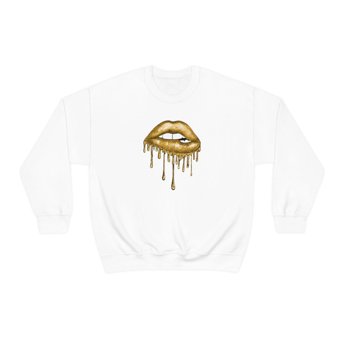 APOLLO_DaONE's tweet photo. Excited to share the latest addition to my #apollodaone #etsy shop: Unisex Heavy Blend Crewneck Lips with Gold Teeth Sweatshirt https://t.co/oWNh40nqod #gifts #sweatshirt #crewnecksweatshirt #art #shirt #style #modernclothes #women #men #lips #goldenlips https://t.co/nUbzI6FGSe