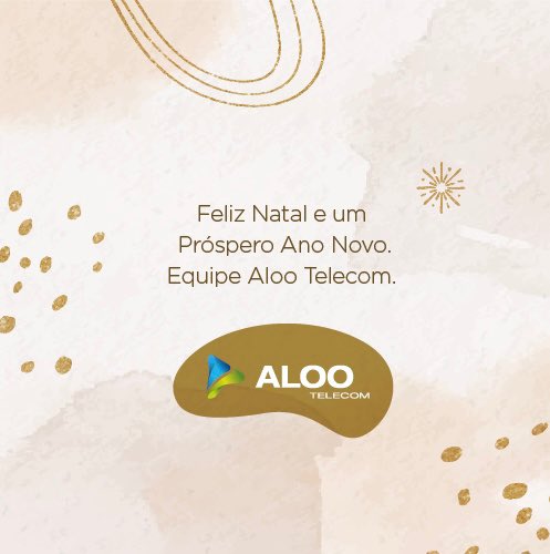 AlooTelecom_'s tweet photo. A Aloo Telecom deseja boas festas para todos os nossos seguidores, colaboradores, clientes e parceiros! Aproveitem esse momento de renovação e esperança para curtir o melhor da vida ao lado de seus entes queridos. https://t.co/3yHzZpfm1p