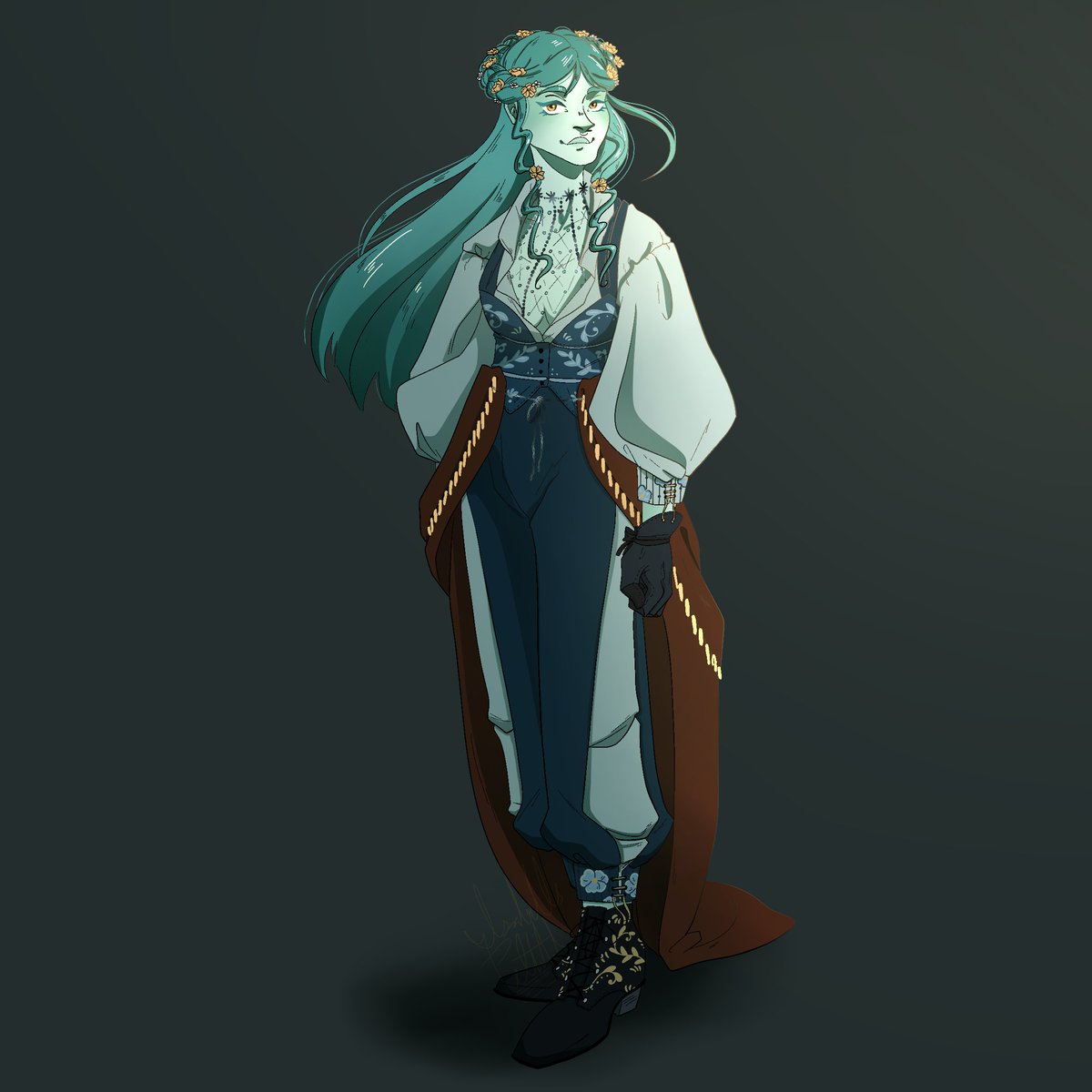 Isiybelle's tweet photo. A loosely shaded version of Zsoya's design
https://t.co/m54bEG8v8u

#digitalart #digitalillustration #digitaldrawing #illustration #characterart #characterdesign #wip #originalwork #originalcharacter #comiccharacter #comicart #fantasy #nobility https://t.co/0oRU5UkWku