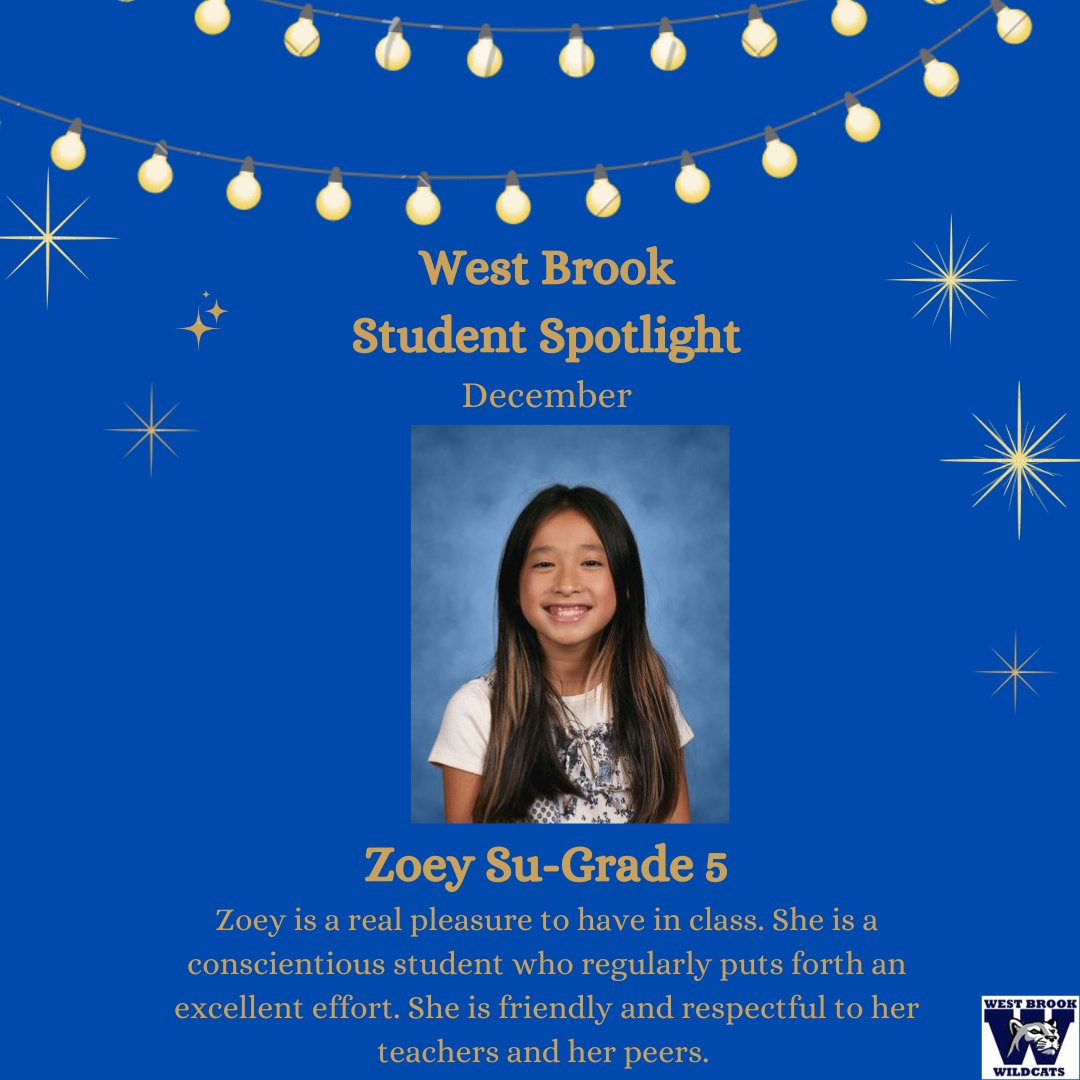 WestBrook_Param's tweet photo. We are proud to present our 5th grade spotlight students! Congratulations Sema, Kento, and Zoey. Thank you for showing everyone what it means to be West Brook. 👏👏👏 https://t.co/6kl1PIL9wp