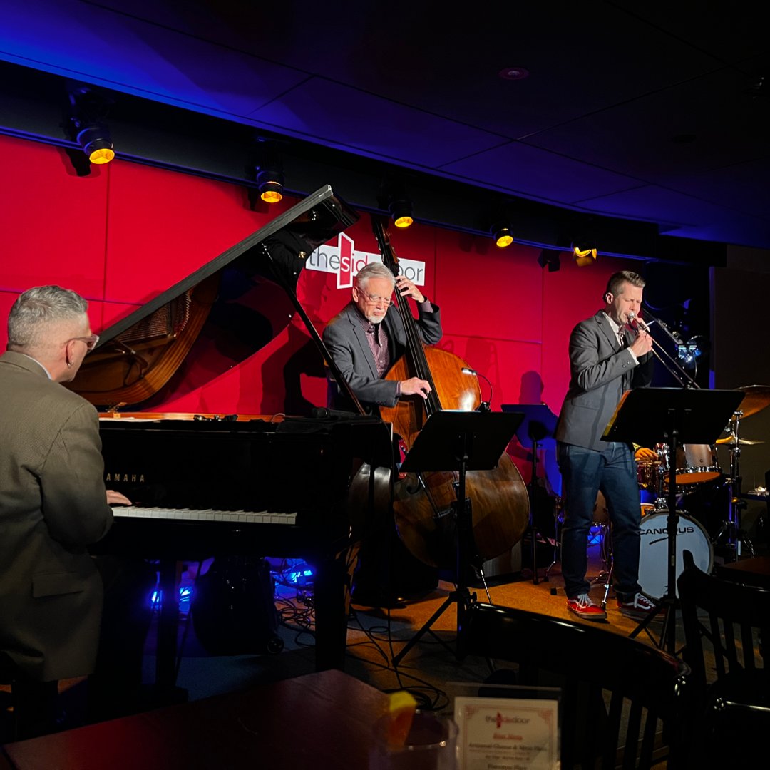 UConnArts's tweet photo. Last weekend our UConn Jazz Faculty Quartet performed to a packed house at the Side Door Jazz Club in Old Lyme. The faculty set was followed by a jam session which included several of our students. #UConnSFA #Music #Performance https://t.co/fK3mPTLJ7G