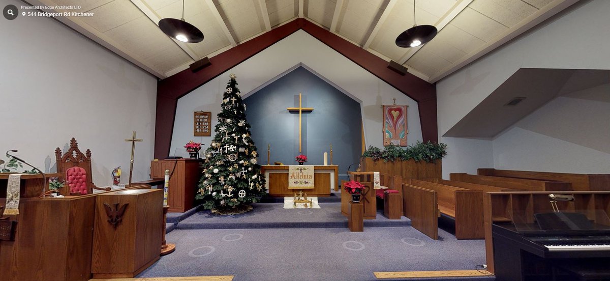 In 2019 St. Paul's celebrated their last Christmas service in the original church at 544 Bridgeport Rd. Because of their vision for the property, 48 households now have affordable housing. We were able to preserve a virtual tour that you can visit here: shorturl.at/AGL48